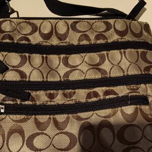 Brown multi cross bag